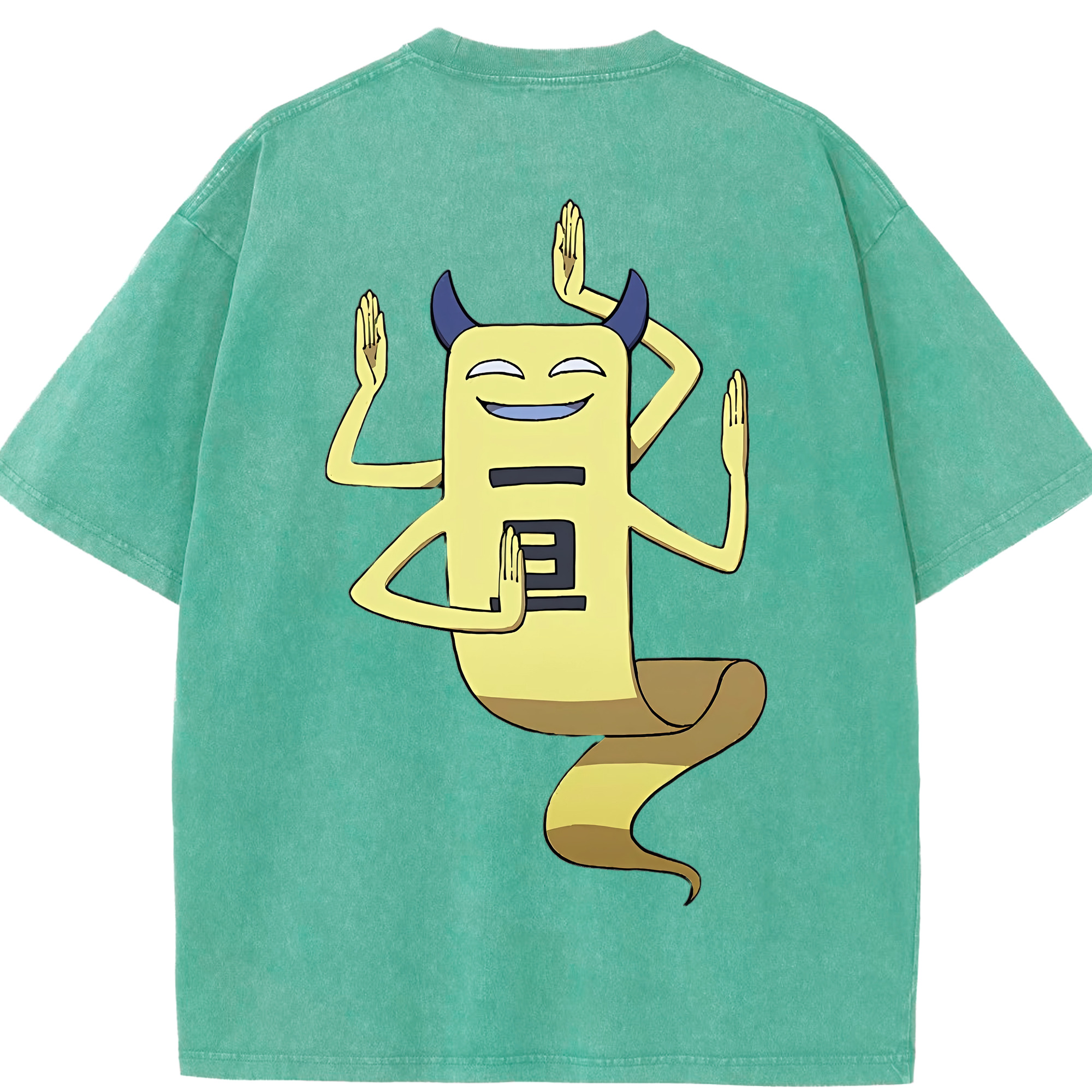 （画像用） 妖怪ウォッチ Yo-kai Watch 綿100% ヴィンテージ風 半袖Tシャツ（背面プリント）
